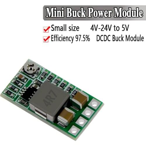 Mini DC-DC 12-24V To 5V 3A Step Down Power Supply Module Voltage Buck Converter Adjustable 97.5% 1.8V 2.5V 3.3V 5V 9V 12V