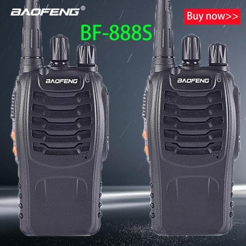 Baofeng 1PC /2PCS bf-888s Walkie Talkie Radio Station UHF 400-470MHz 16CH 888s CB Radio talki walki BF 888s Portable Transceiver