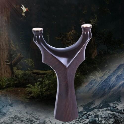 Slingshot high quality resin slingshot imitation wood resin hunting bow and arrow rubber band hunting slingshot shooting bow