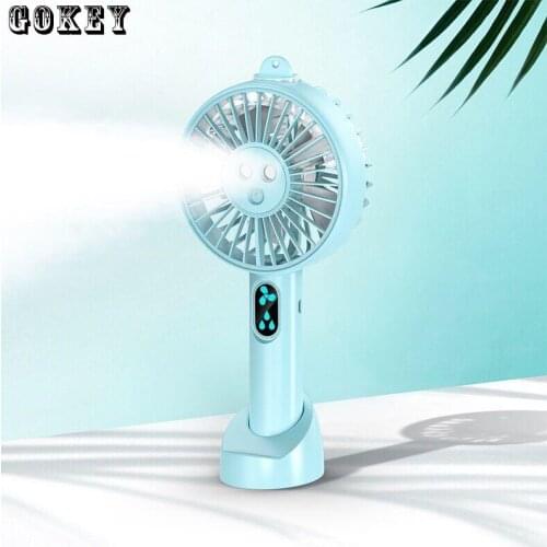 Portable Water Spray Mini Hand Fan Electric USB Battery Rechargeable Hand Fan Water Mist Fan Air Cooler Mini Fan Face Steamer