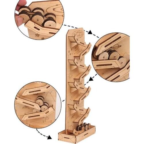 DIY Assembly Wooden Puzzle 3D Puzzle Laser Cut Educational Toys For Children Adult New Year Christmas Gift
