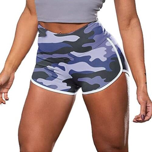 Floral Print Dyning Camouflage Hip Shorts Bottoms Fitness Gym Short Trousers Women Shorts Summer High Waist