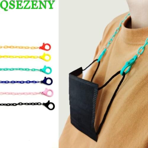 Cordon Mascarilla Colgar Acrylic Multicolor Mask Hanging Rope Face Lanyard Mask Holder Adjustable Traceless Face Mask Lanyard