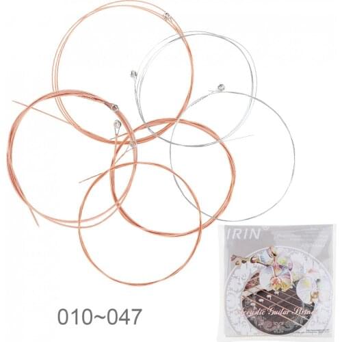 6pcs/lot Acoustic Flok Guitar String 010-047 Inch Steel Core Phosphor Bronze Color Alloy with Proprietary Anti-Rust Coat Hot