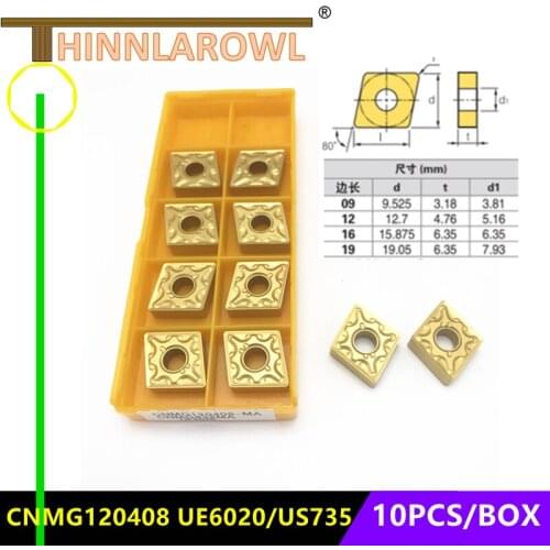 20pcs CNMG120404 MA UE6020 External Turning Tools CNC lathe cutter cnmg 120404 Carbide insert Turning insert