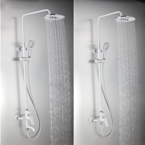 Bathroom Thermostatic Bathtub Shower Water Tap Faucet Mixer Tap Rainfall Shower Head Shower Set