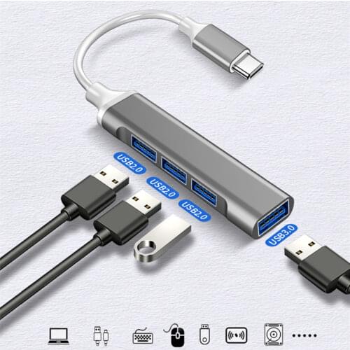 USB HUB High Speed 4 Ports USB 3.0 2.0 Type C Splitter 5Gbps For PC Laptop Computer Accessories Multi Splitter Adapter