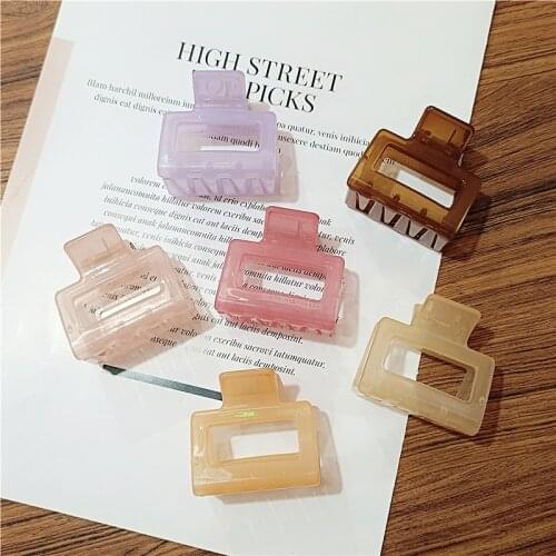 Korean Style Fresh Back Head Small Catch Hair Clip Hair Claw Simple Hair Clip Hairpin Updo Shark Clip Headdress Women