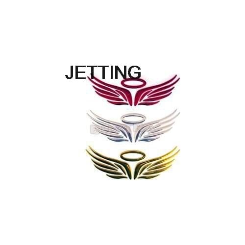 1 Pcs 3D Angel Wings Car Window Bumper Body Badge Emblem Sticker Decal 16x5.5cm