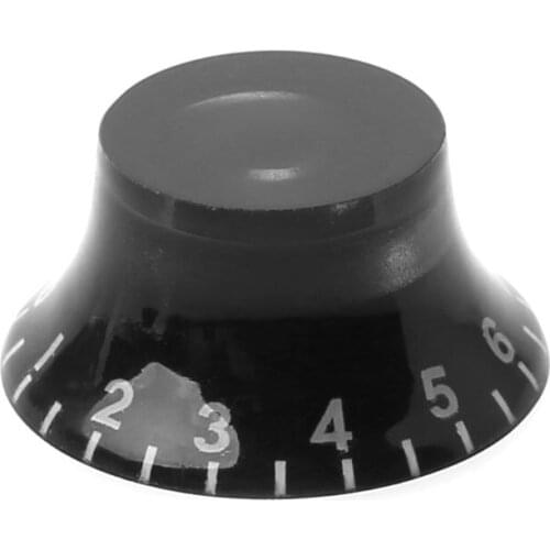 1pc Knob Button Bell Shape Guitar Tone Volume Control For LP Guitar Parts Black White Control Knob