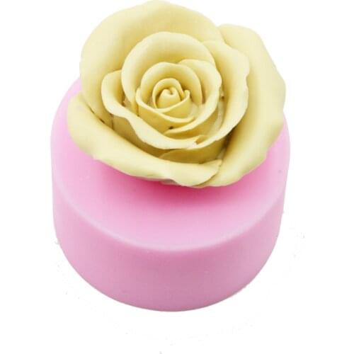 1PCS Rose Flower Sugarcraft Cookies Soap Chocolate Silicone Mold DIY Baking Tools Cake Decorating Tools
