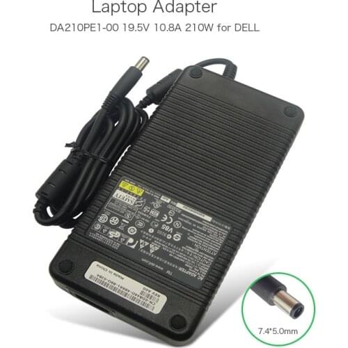 19.5V 10.8A 210W Laptop Charger for Dell Precision M6400 M6500 Alienware M17XR2 M17X D846D DA210PE1-00 PA-7E Family AC Adapter