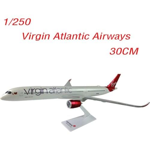 ABS Airplane Model 1:250 Scale A350-1000 Virgin Atlantic Airways Aircraft Static Display Decoration Adult Gift Collection Toys