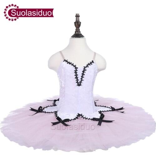 Girls White Ballet Tutu Stage Wear Children Performance Dancewear Kids Ballet Dance Competition Costumes Adult Ballet Skirt