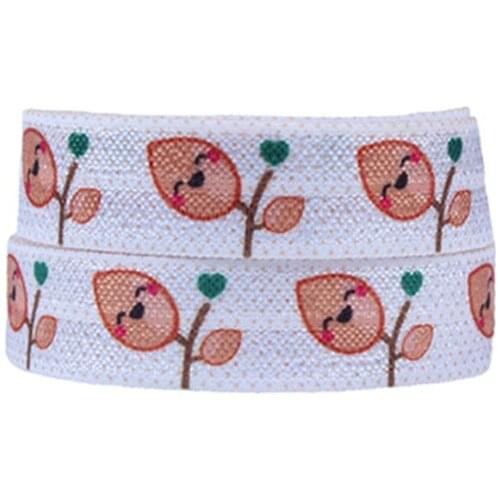 FLRA Elasticfree shipping 15mm(5/8'') for hair tie making foe band fold over elastic ribbon fall flower style FOE