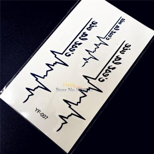 ECG Designs Waterproof Temporary Tattoo Women Makeup Tips Water Transfer Tattoo Party Stickers HYF007 Girl Boys Xmas Gifts Tatoo