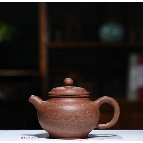Yixing purple clay pot is handmade, high-quality peach blossom mud, only pot making tea, Kungfu teapot, tea set gifts