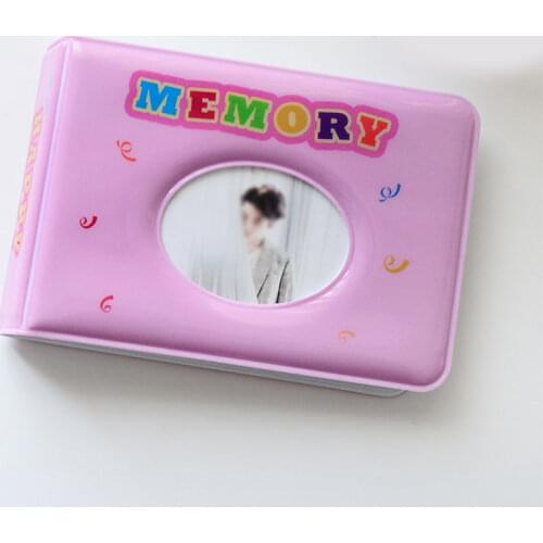 Purple Pink Yellow White Cartoon Circular Album Hold 36 Photos Instax Album 3 Inch Kpop Card Binder Cute Photocard Holder 2021