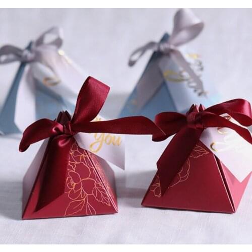 Candy Box Birthday Party DIY Wedding Favor Gift Box Packages Cases Small Cardboard Box Wedding Card Box Decor Textiles Container