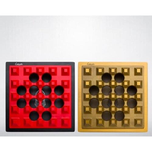 LUBINSKI Square Metal Removable Ashtray Slots Cigarette Cigar Holder Ash Tray Ashtray Tobacco Smoking Tool Accessory For Cohiba