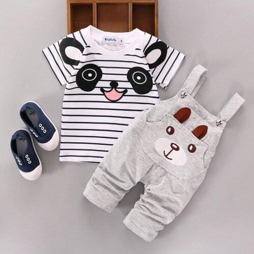 Baby Boys Girls Summer Clothes Fashion Cotton Set Printed Fruit Sports Suit For A Boy T-Shirt + Shorts ChildrenS Clothing