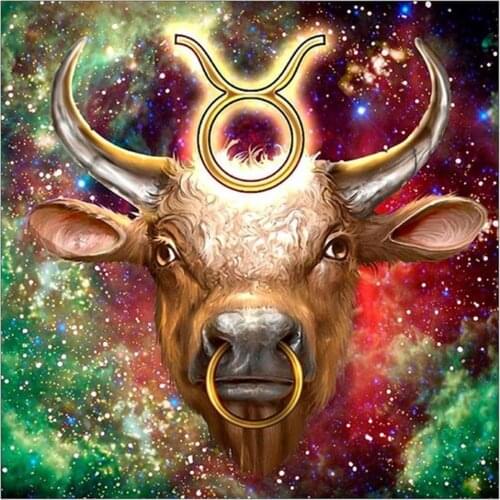 Region 12 Zodiac DIY Cross Stitch 11CT Embroidery Kits Craft Needlework Set Printed Canvas Cotton Thread Home Design