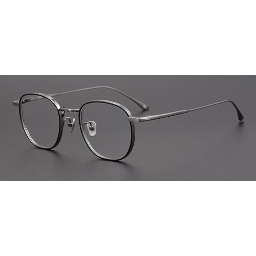 Pure Titanium Vintage Japanese GMS847 Eyeglasses Frame Men Optical Retro Myopia Glasses Prescription Computer Eyewear Women