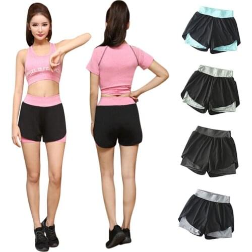 Women Skinny Fitness Shorts Double Layer Summer Shorts Women Elastic Casual Shorts Female Joggings pantalones cortos mujer
