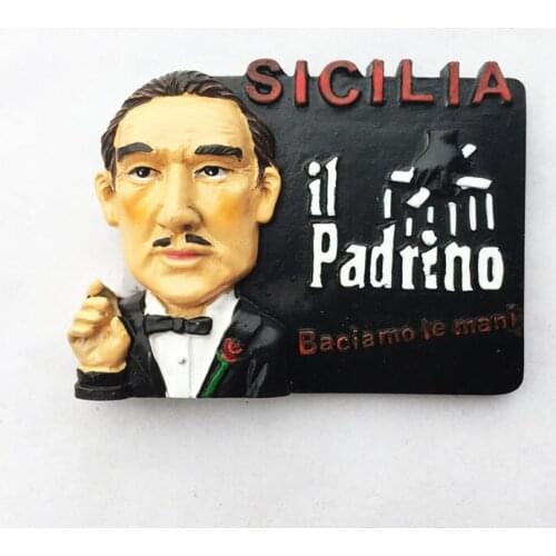 Sicily, Italy, tourist souvenir movie "Godfather" occurred in a three-dimensional collection
