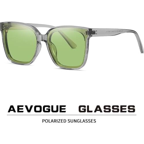 AEVOGUE New Fashion Sunglasses Women Square Glasses For Men Retro Polarized Sunglasses UV400 AE1064