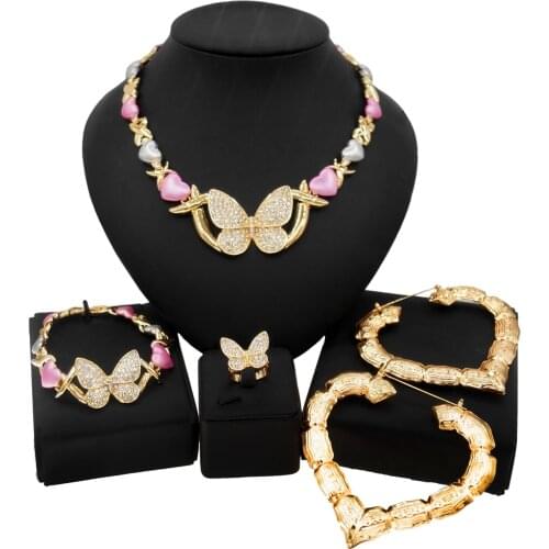 Yulaili 2021 Summer Hot XO Heart-Shaped Jewelry Set and Dubai Girl and Women to Participate in the Dance Party With Jewelry Sets