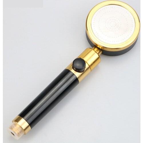 1PC Pressurized Nozzle Shower Head Bathroom Accessories Household Water Saving Rainfall ABS Aluminum Shower Head