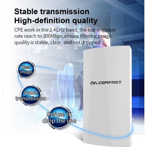 300Mbps Outdoor Mini Wireless AP Bridge 2.4Ghz 1KM Long Range Access Point 5dBi WI-FI Antenna Nanostation CPE Outdoor Router Wif