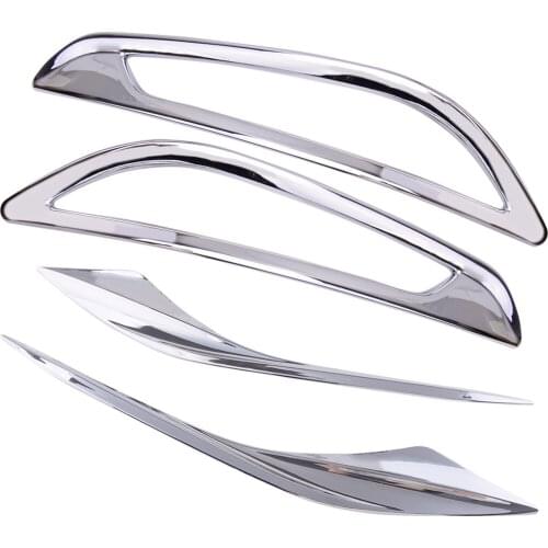 4pcs Car ABS Chrome Front Rear Fog Light Lamp Cover Trim Fit for Chevrolet Cruze 2017 2018