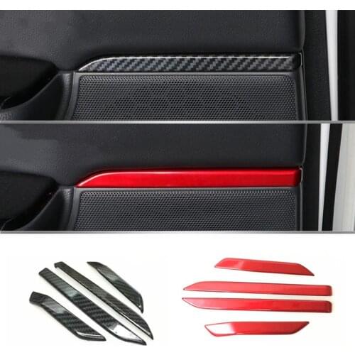 ABS/Stainless steel For Honda CR-V CRV 2017 2018 Interior Car Door Speaker Stereo Audio Ring Cover Trims Car styling accessories
