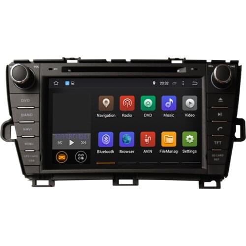 Android 10.0 Car Radio Stereo For Toyota Prius 2009-2022 Left Driving Car GPS Navigation 2DIN 1024*600 With Bluetooth RDS WIFI