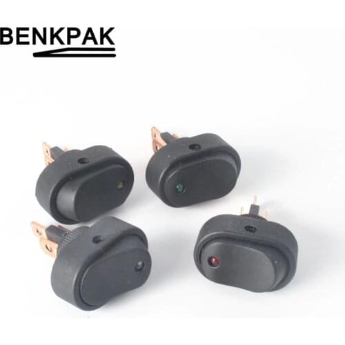 Car Modification led illuminated rocker switch 12V 20A Red, green, yellow blue