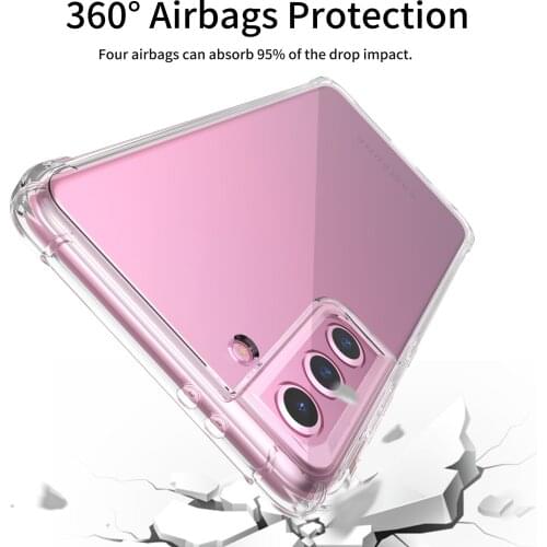Anti-Scratch Fall Protection TPU Case for Samsung Galaxy S21 Ultra S21 Plus S 21 S20 FE 5G S10 S9 S8 Note 10 8 9 Back Cover