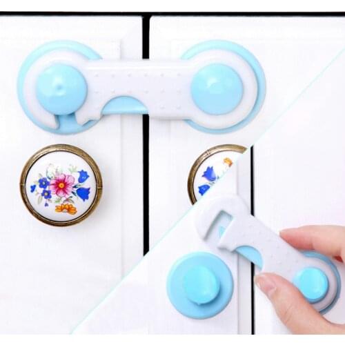 Child Security Iock Multifunction Refrigerator Pair Unlock Anti-Pinching Drawer Plastic Protector Door Iock Child Safety Protect