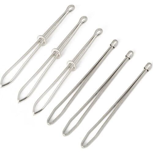 2PCS High Quality Garment Clips Stainless Steel Cited clamp Elastic Belt Wearing Rope Tool Apparel Sewing Auxiliary Accessories