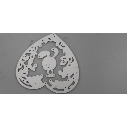 Love Heart Rabbit DIY Metal Scrapbooking Craft Embossing Cutting Die Stencils Paper Card Maker Template Dies