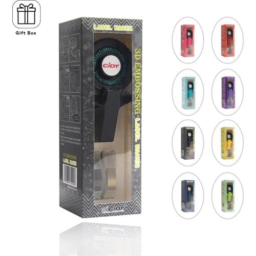 Equipter Multicolor DIY Handhold Typewriter Label Maker C101 Machine Lettering Machine For Dymo 3D Embossing Manual Tape