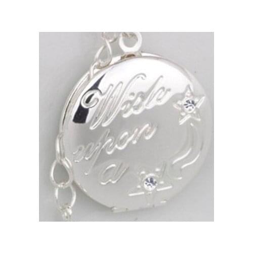 N120 Fashion crystal locket necklace star necklace wish up a star miss necklace delicate jewelry