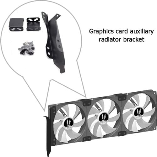 Dual Fans Mount Rack Cooling Heatsink PCI Slot Bracket support 90MM/120MM Fan For Graphics Video Car Mount Cooling Fan Bracket