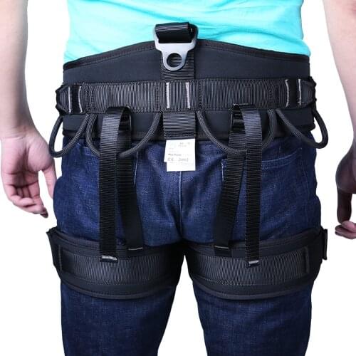 Outdoor Safety Rappelling Seat Sitting Belt Rock Climbing Tree Arborist Gear