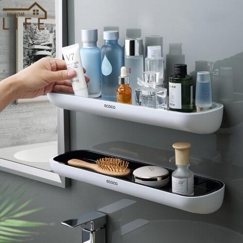 Wall Mounted Organizer Shelf Multifunctional Drainable Organizer Bathroom Washing Storage Rack Household Supplies Accessories