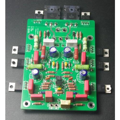 Refer dartzeel NHB-108 After class amplifier board ON 2N5551/5401 input tube + MJ15032/15033 MJL1302/3281 power tube 2.0 CH diy