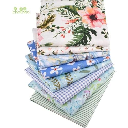 Ink Painting Series,Printed Twill Cotton Fabric, For DIY Sewing Quilting Baby & Childrens Bed Clothes Material