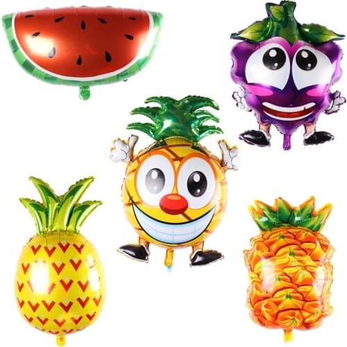 1pc apple watermelon blueberry Pineapple Foil Balloons Cartoon Fruit Balloon Party Supplies children Toy baby birthday