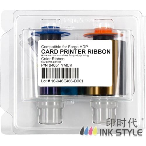 Compatible 84051 YMCK Retransfer Ribbon 500prints for HDP 5000 ID Card Printer